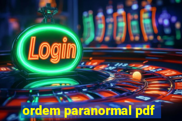 ordem paranormal pdf